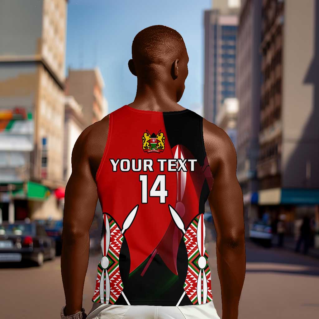 Custom Kenya Rugby Sevens Kenyan Sporty Version Men Tank Top LT14