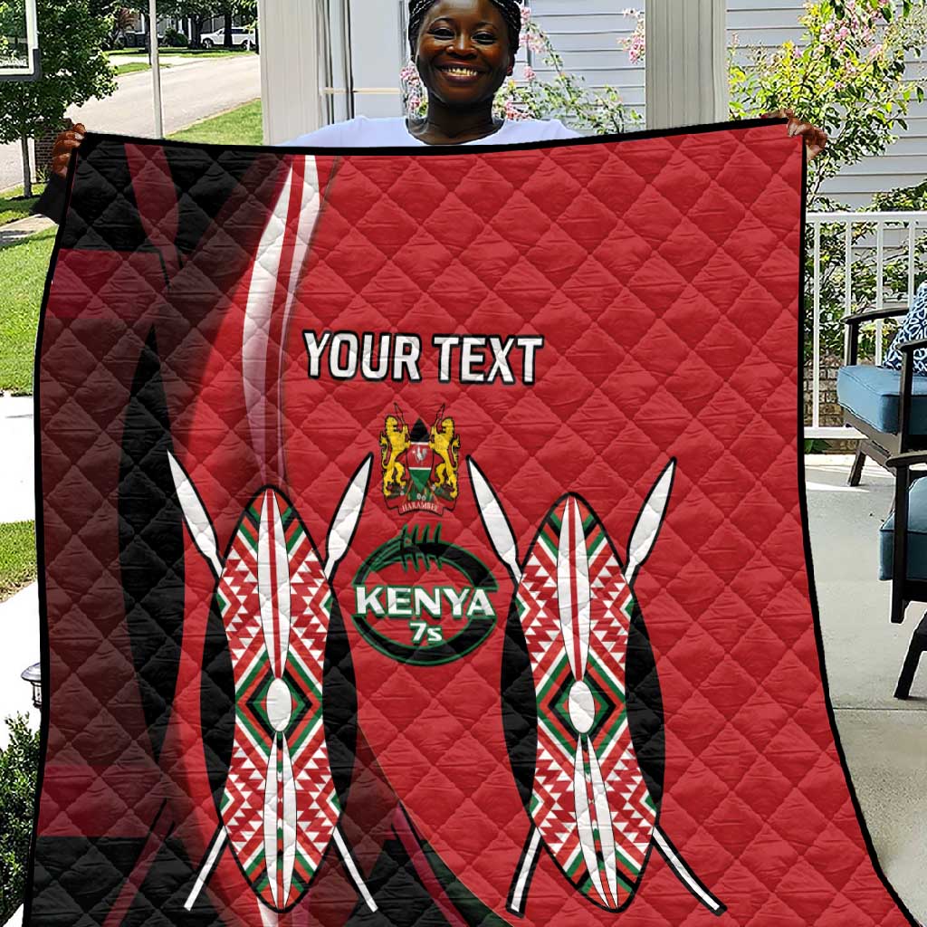 Custom Kenya Rugby Sevens Kenyan Sporty Version Quilt LT14