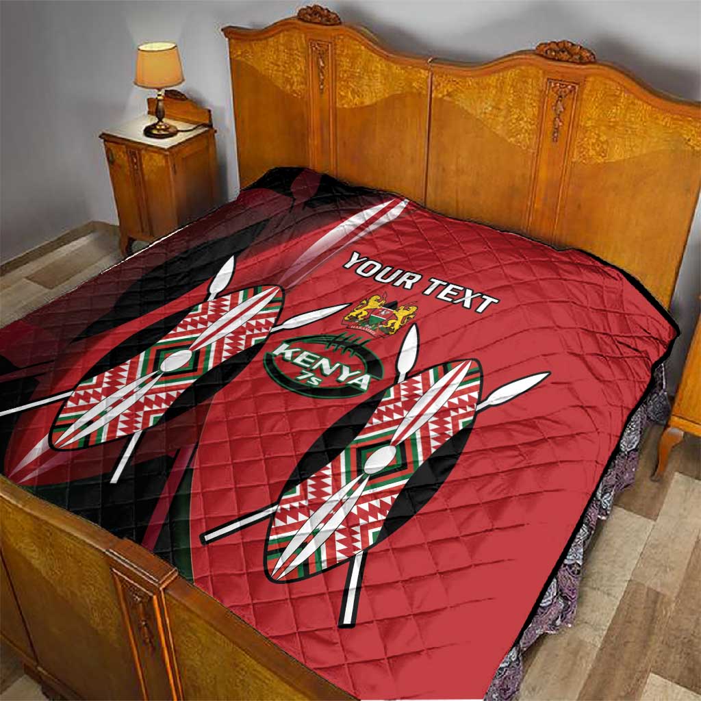 Custom Kenya Rugby Sevens Kenyan Sporty Version Quilt LT14