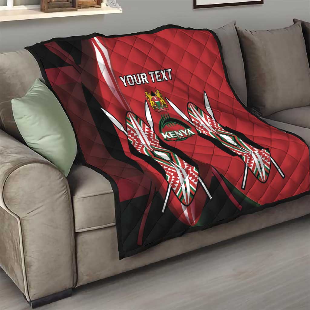 Custom Kenya Rugby Sevens Kenyan Sporty Version Quilt LT14