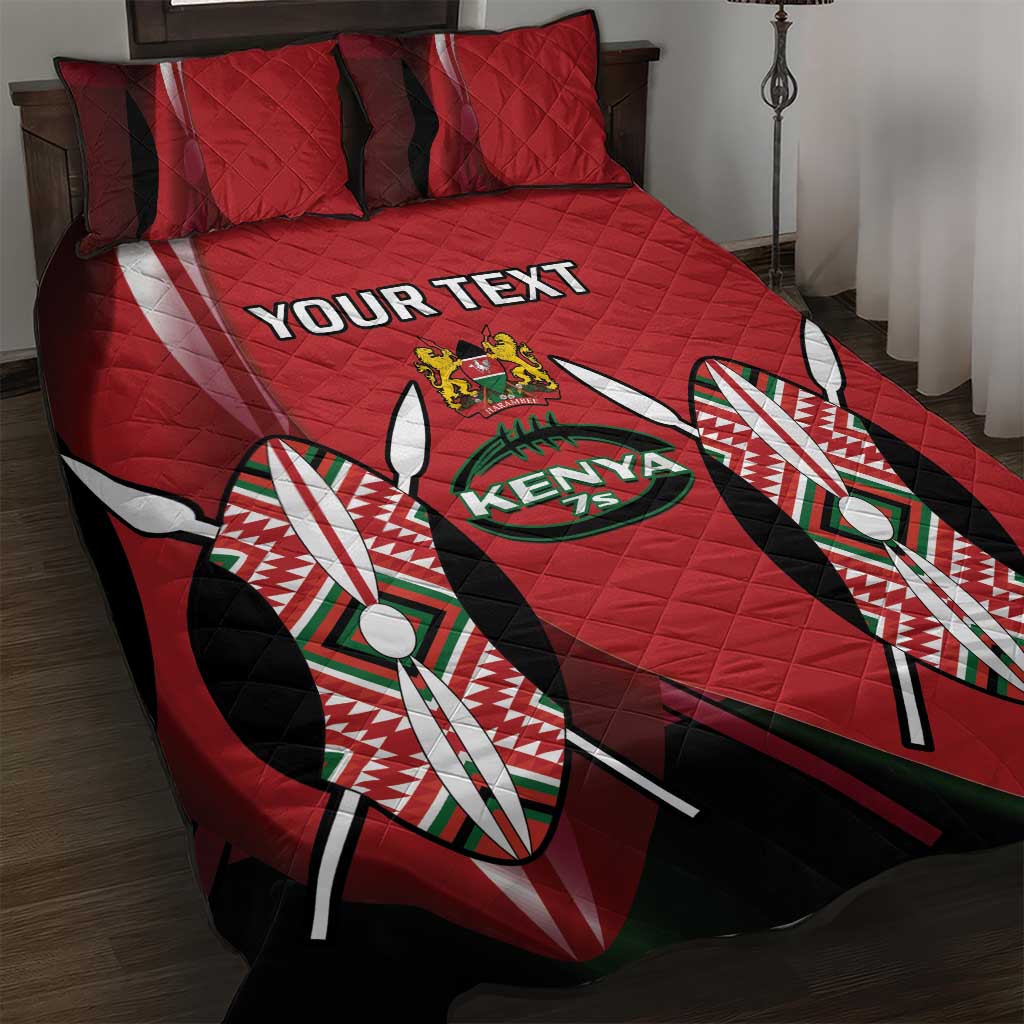 Custom Kenya Rugby Sevens Kenyan Sporty Version Quilt Bed Set LT14