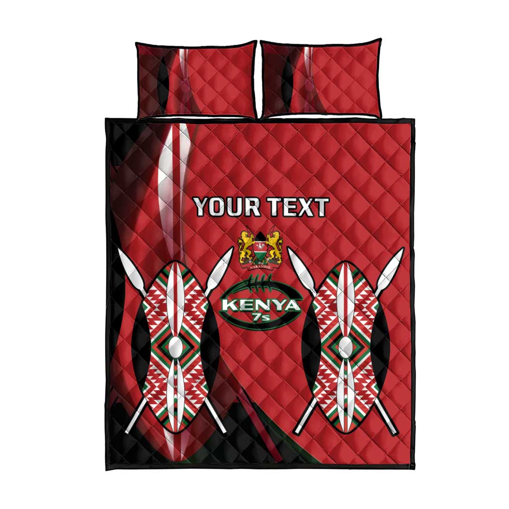 Custom Kenya Rugby Sevens Kenyan Sporty Version Quilt Bed Set LT14