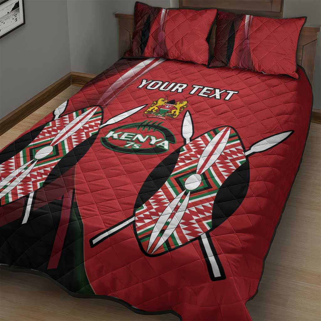 Custom Kenya Rugby Sevens Kenyan Sporty Version Quilt Bed Set LT14