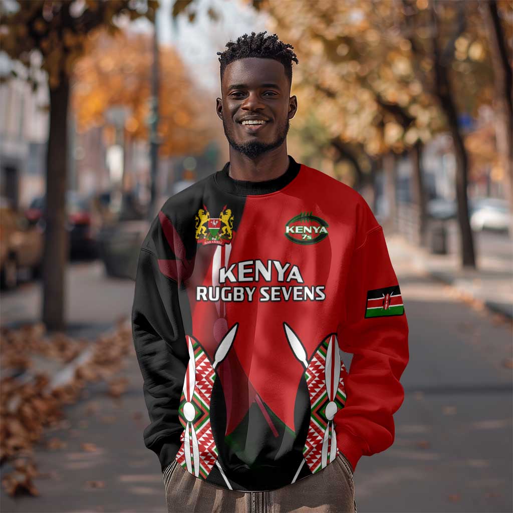 Custom Kenya Rugby Sevens Kenyan Sporty Version Sweatshirt LT14
