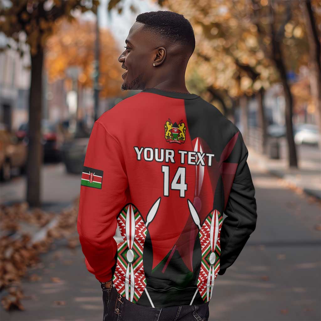 Custom Kenya Rugby Sevens Kenyan Sporty Version Sweatshirt LT14