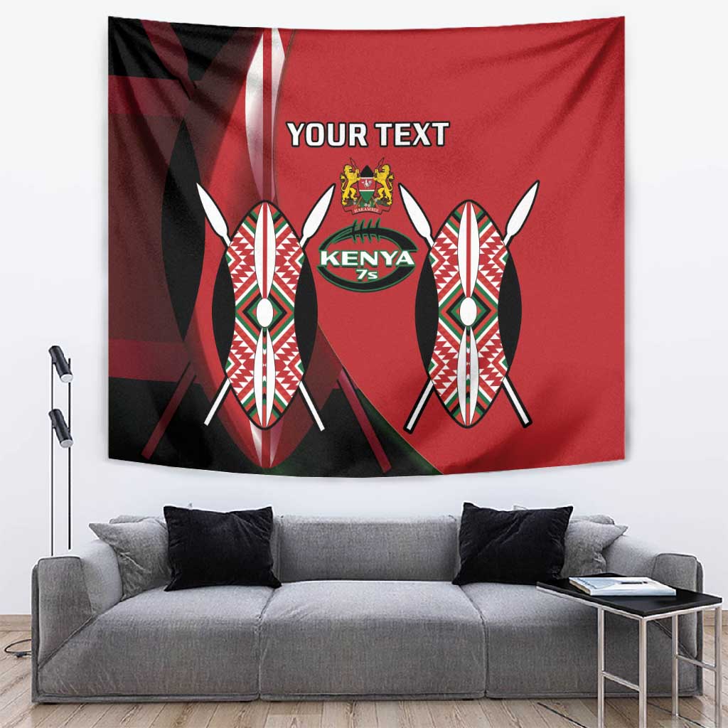 Custom Kenya Rugby Sevens Kenyan Sporty Version Tapestry LT14
