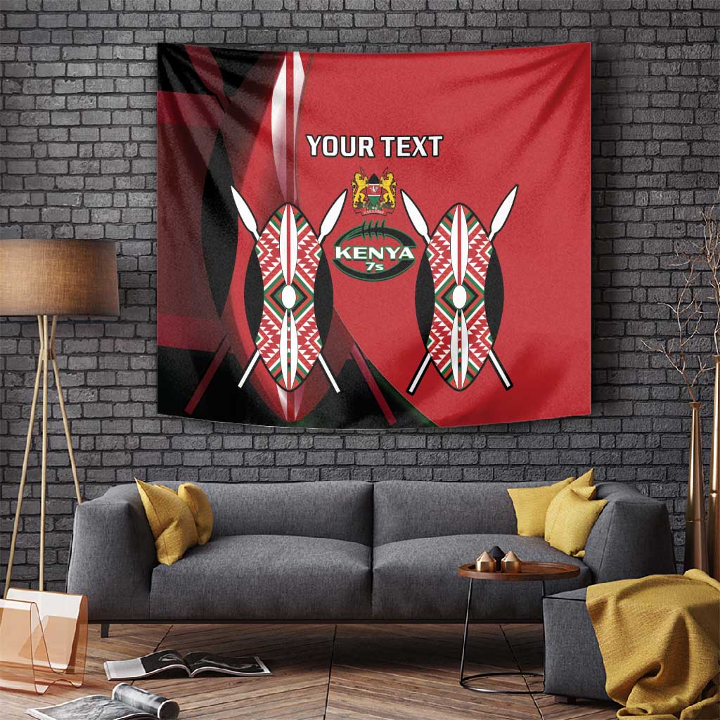 Custom Kenya Rugby Sevens Kenyan Sporty Version Tapestry LT14