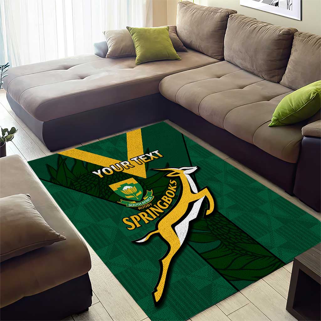 Custom South Africa Rugby Go Blitzboks Sevens Area Rug LT14