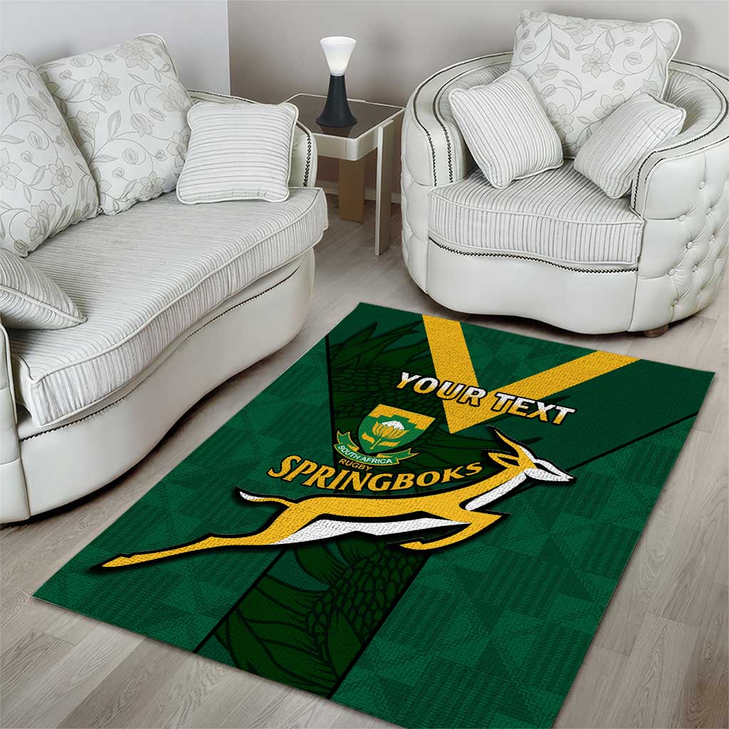 Custom South Africa Rugby Go Blitzboks Sevens Area Rug LT14