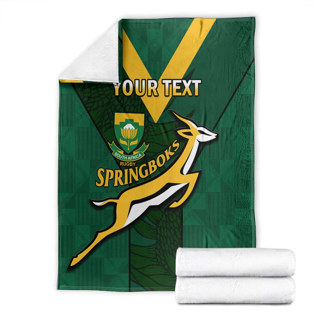 Custom South Africa Rugby Go Blitzboks Sevens Blanket LT14