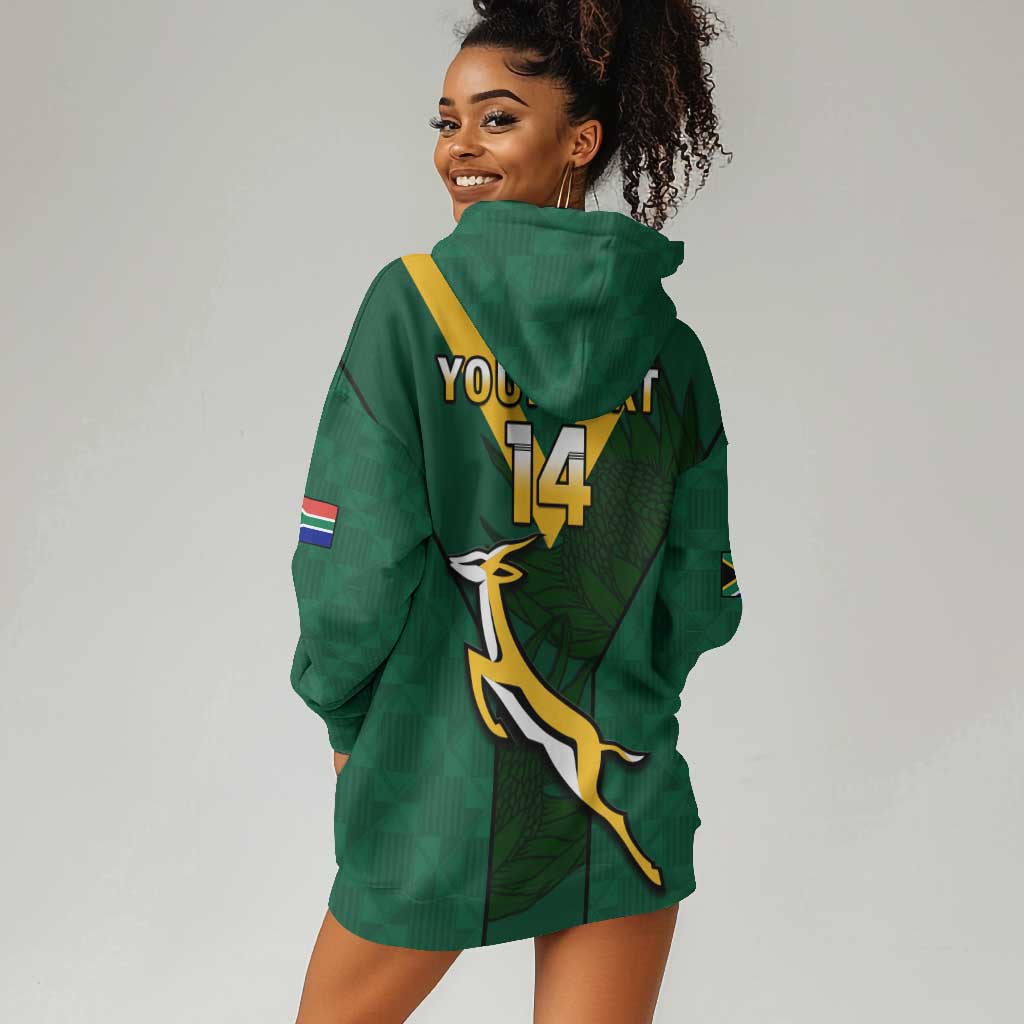 Custom South Africa Rugby Go Blitzboks Sevens Hoodie Dress LT14