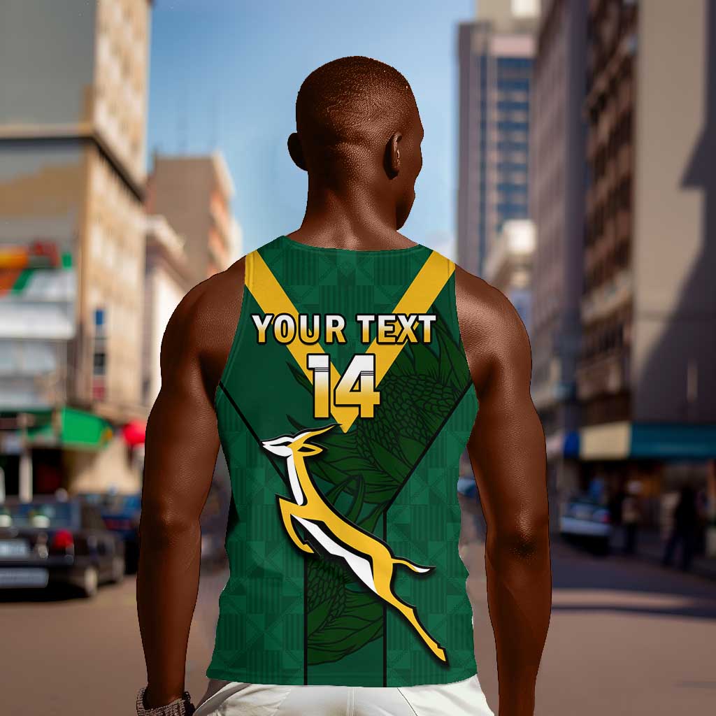 Custom South Africa Rugby Go Blitzboks Sevens Men Tank Top LT14