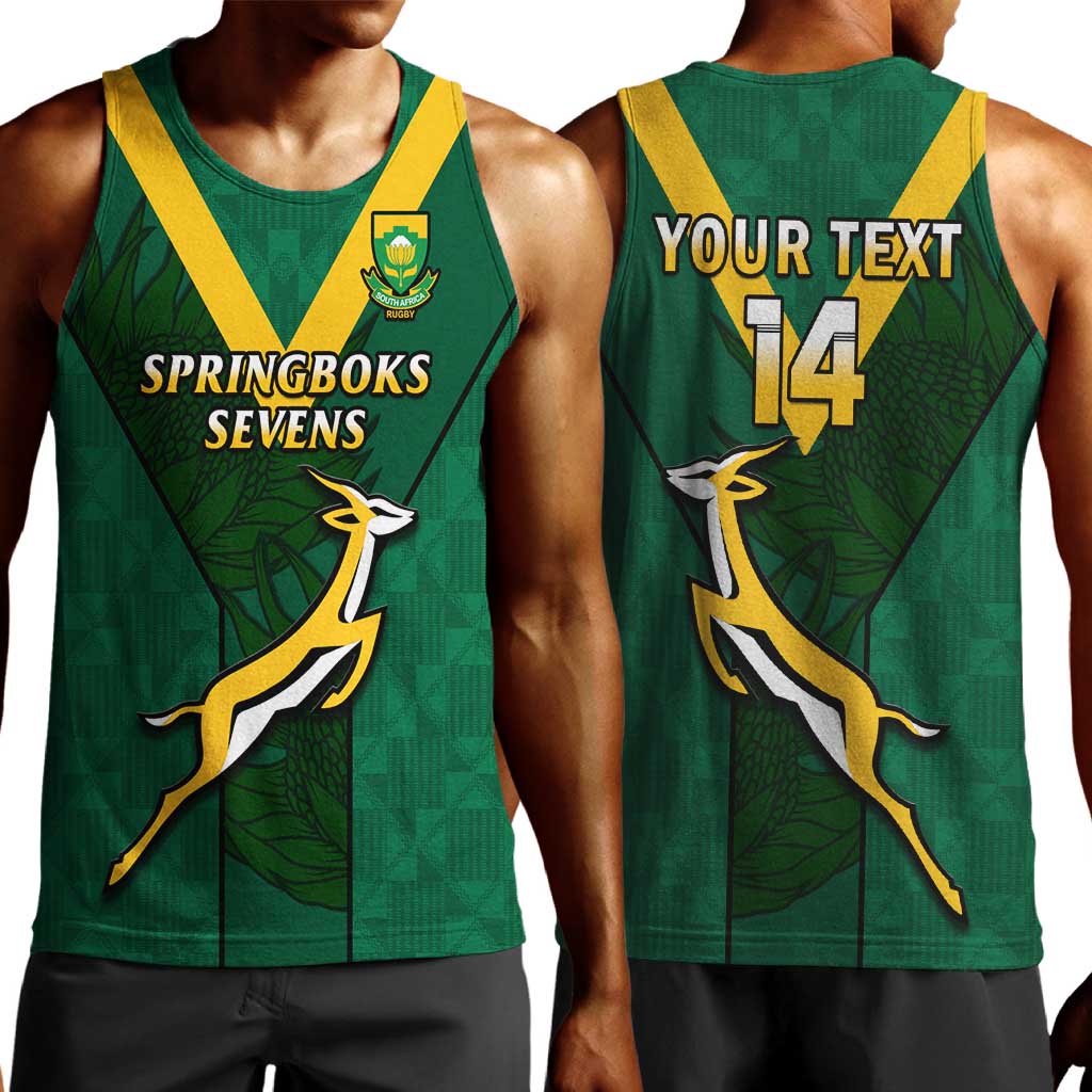 Custom South Africa Rugby Go Blitzboks Sevens Men Tank Top LT14
