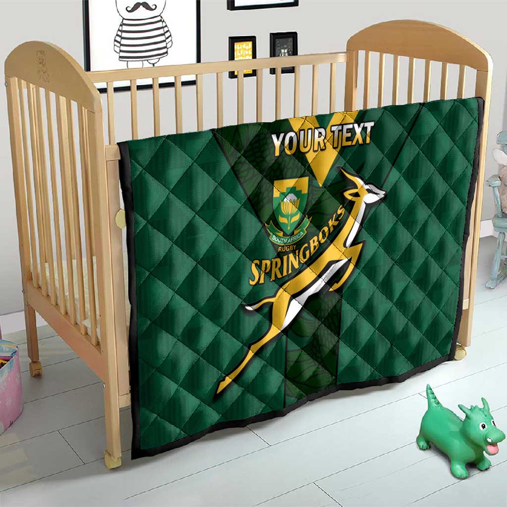 Custom South Africa Rugby Go Blitzboks Sevens Quilt LT14
