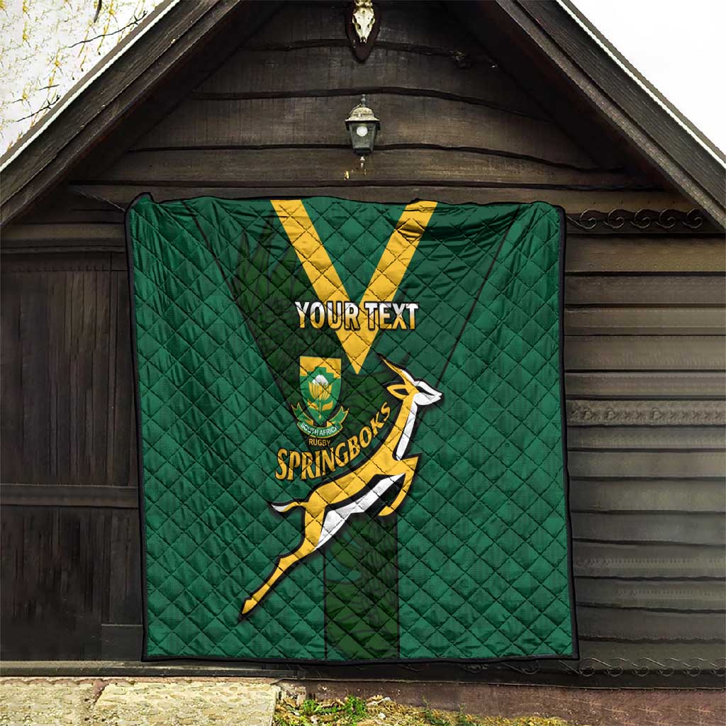Custom South Africa Rugby Go Blitzboks Sevens Quilt LT14