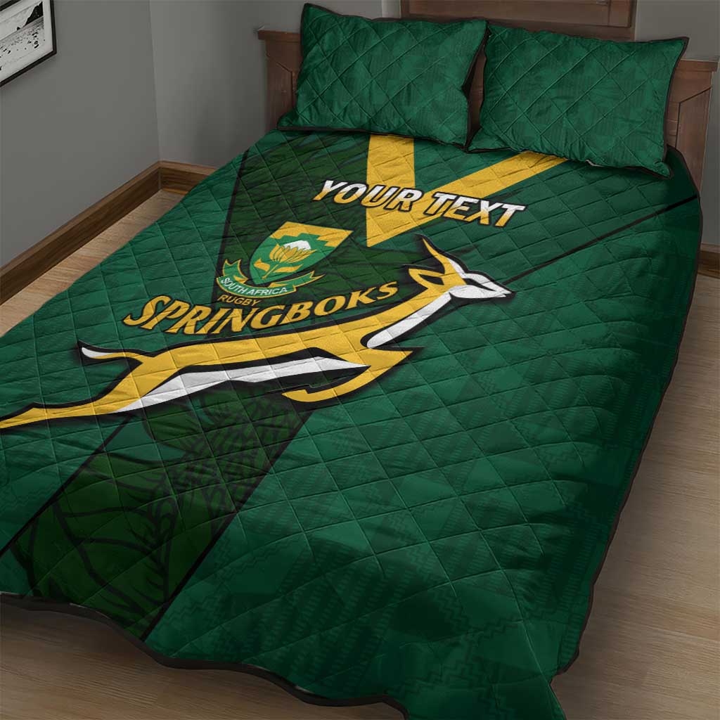 Custom South Africa Rugby Go Blitzboks Sevens Quilt Bed Set LT14