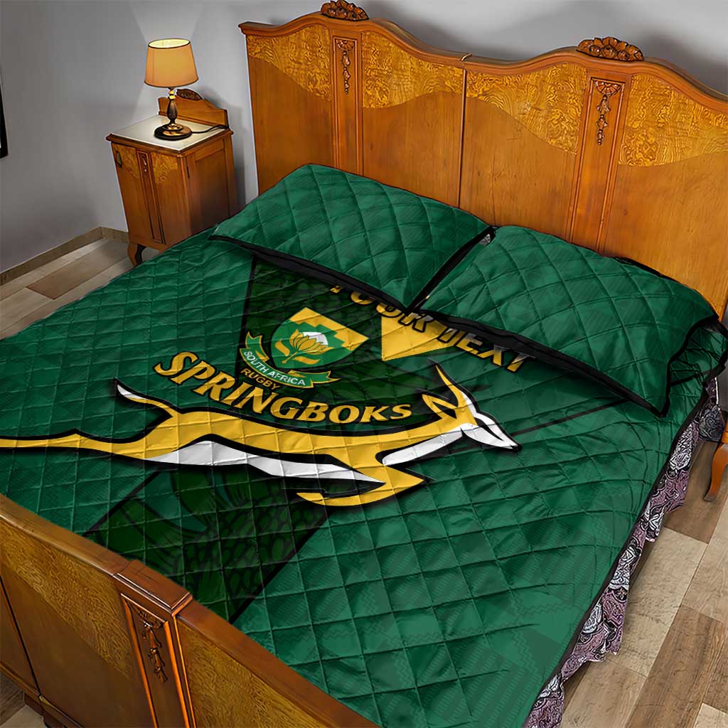Custom South Africa Rugby Go Blitzboks Sevens Quilt Bed Set LT14