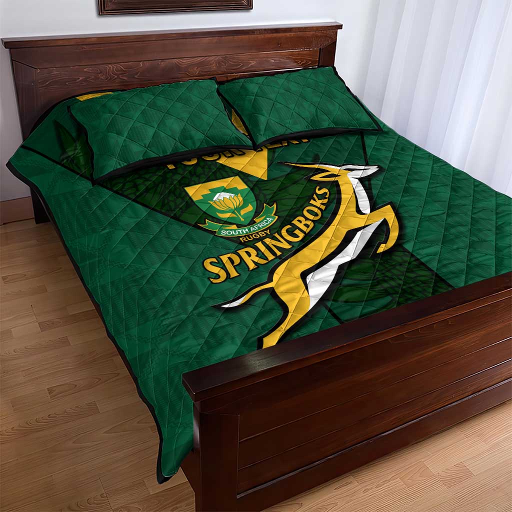 Custom South Africa Rugby Go Blitzboks Sevens Quilt Bed Set LT14