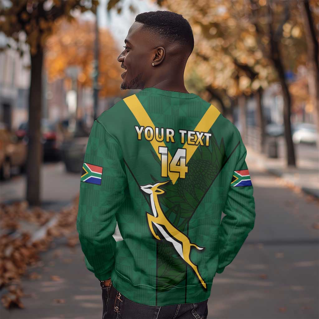 Custom South Africa Rugby Go Blitzboks Sevens Sweatshirt LT14