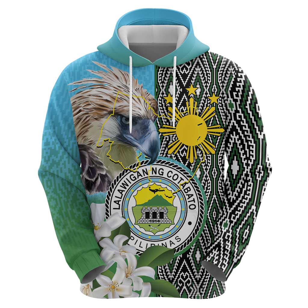 Cotabato Philippines Province Hoodie Filipino Eagle Sampaguita Tinalak Pattern LT14