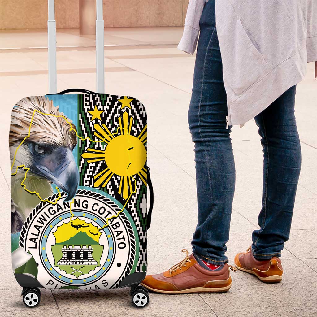Cotabato Philippines Province Luggage Cover Filipino Eagle Sampaguita Tinalak Pattern LT14