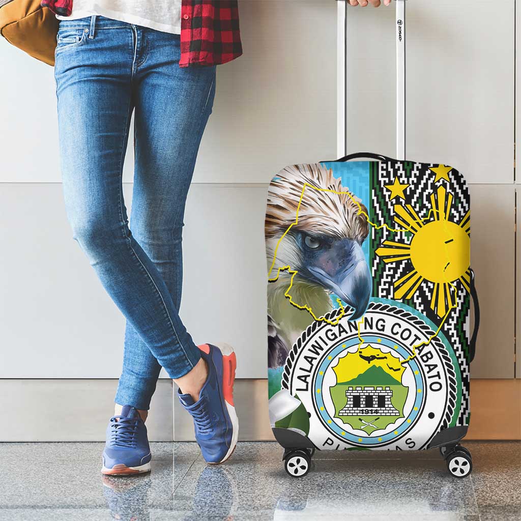 Cotabato Philippines Province Luggage Cover Filipino Eagle Sampaguita Tinalak Pattern LT14