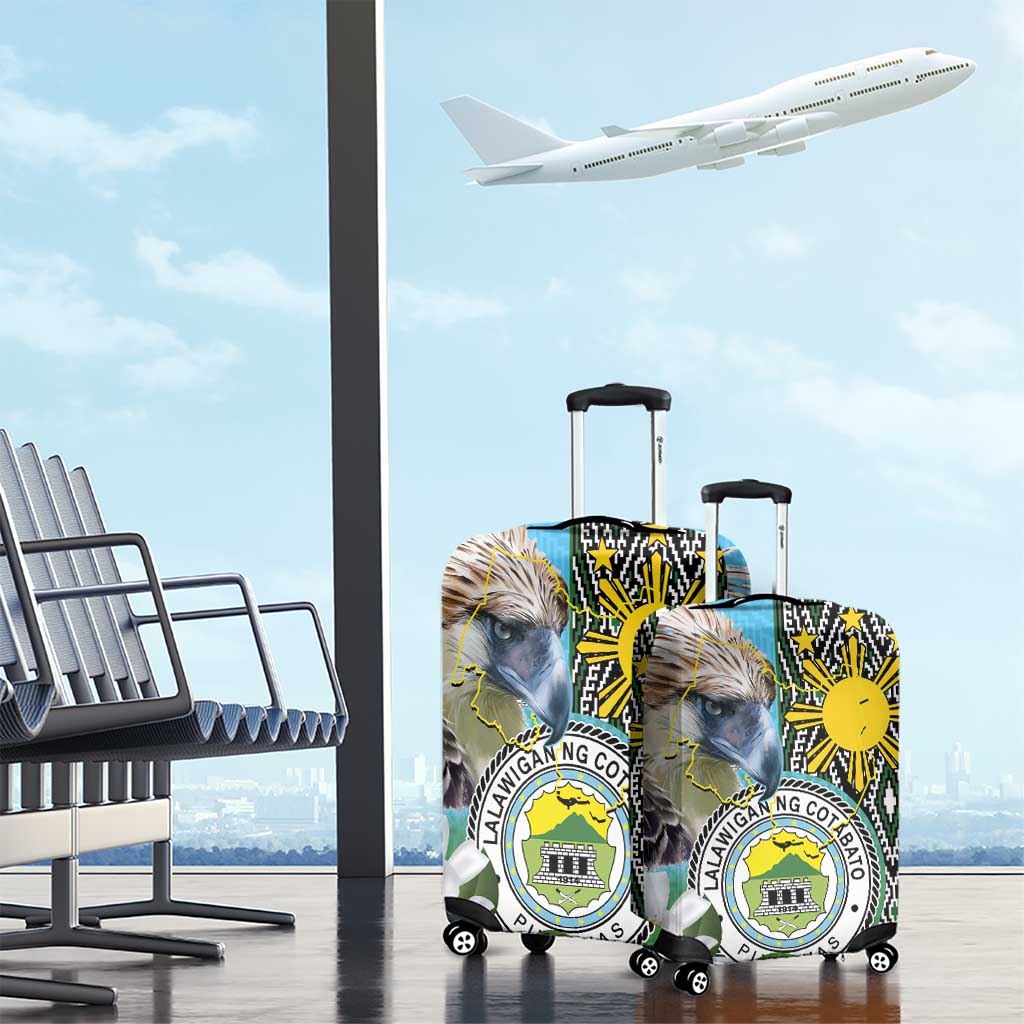Cotabato Philippines Province Luggage Cover Filipino Eagle Sampaguita Tinalak Pattern LT14