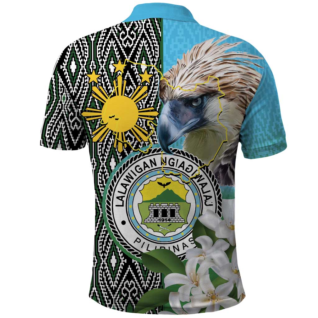 Cotabato Philippines Province Polo Shirt Filipino Eagle Sampaguita Tinalak Pattern LT14