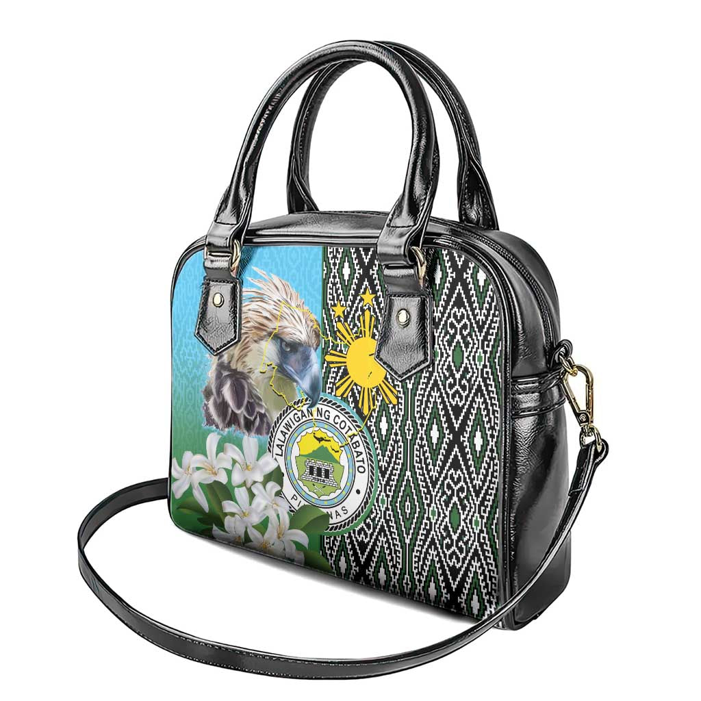 Cotabato Philippines Province Shoulder Handbag Filipino Eagle Sampaguita Tinalak Pattern LT14