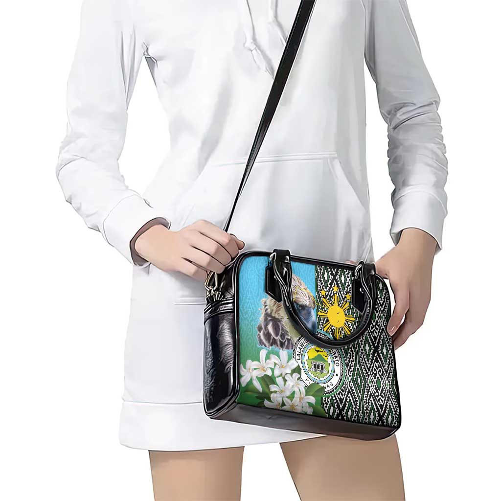 Cotabato Philippines Province Shoulder Handbag Filipino Eagle Sampaguita Tinalak Pattern LT14