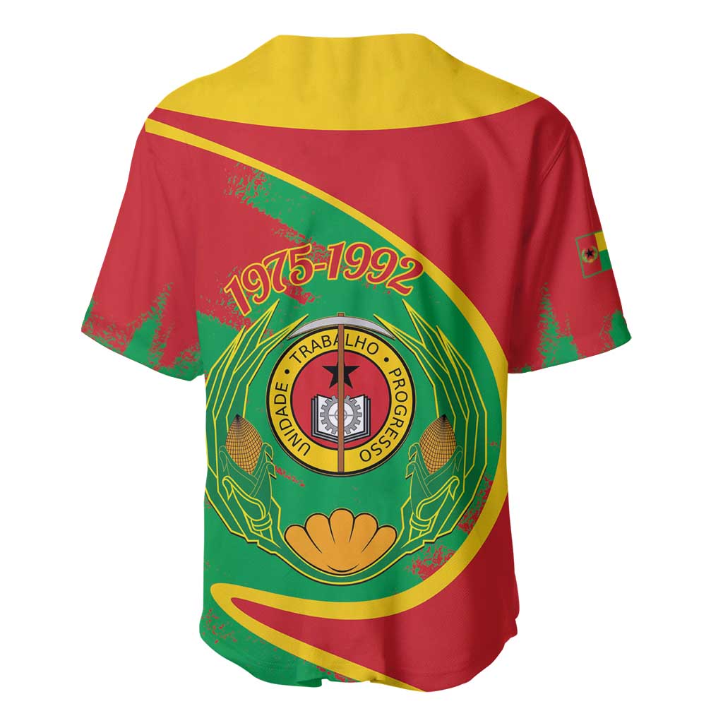 Cape Verde 1975-1992 Baseball Jersey Coat Of Arms Grunge Style LT14