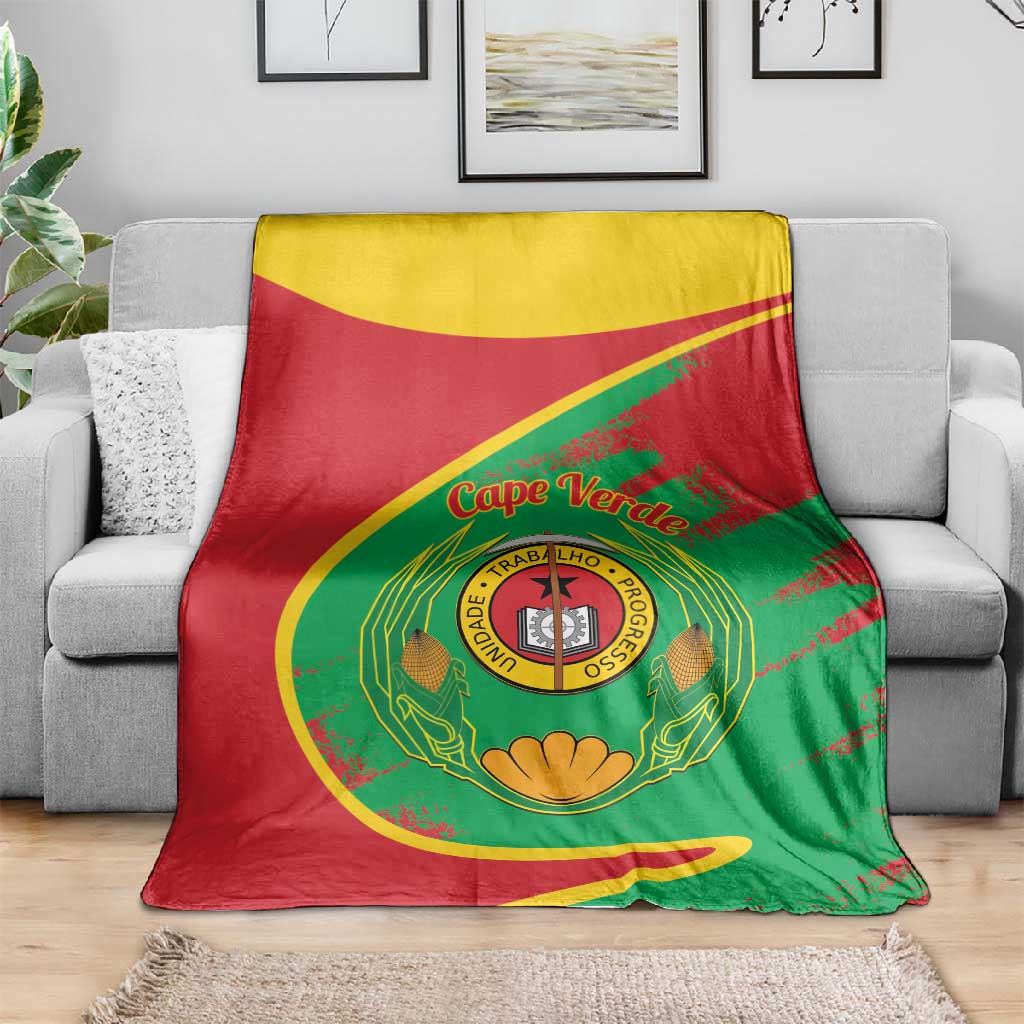 Cape Verde 1975-1992 Blanket Coat Of Arms Grunge Style LT14