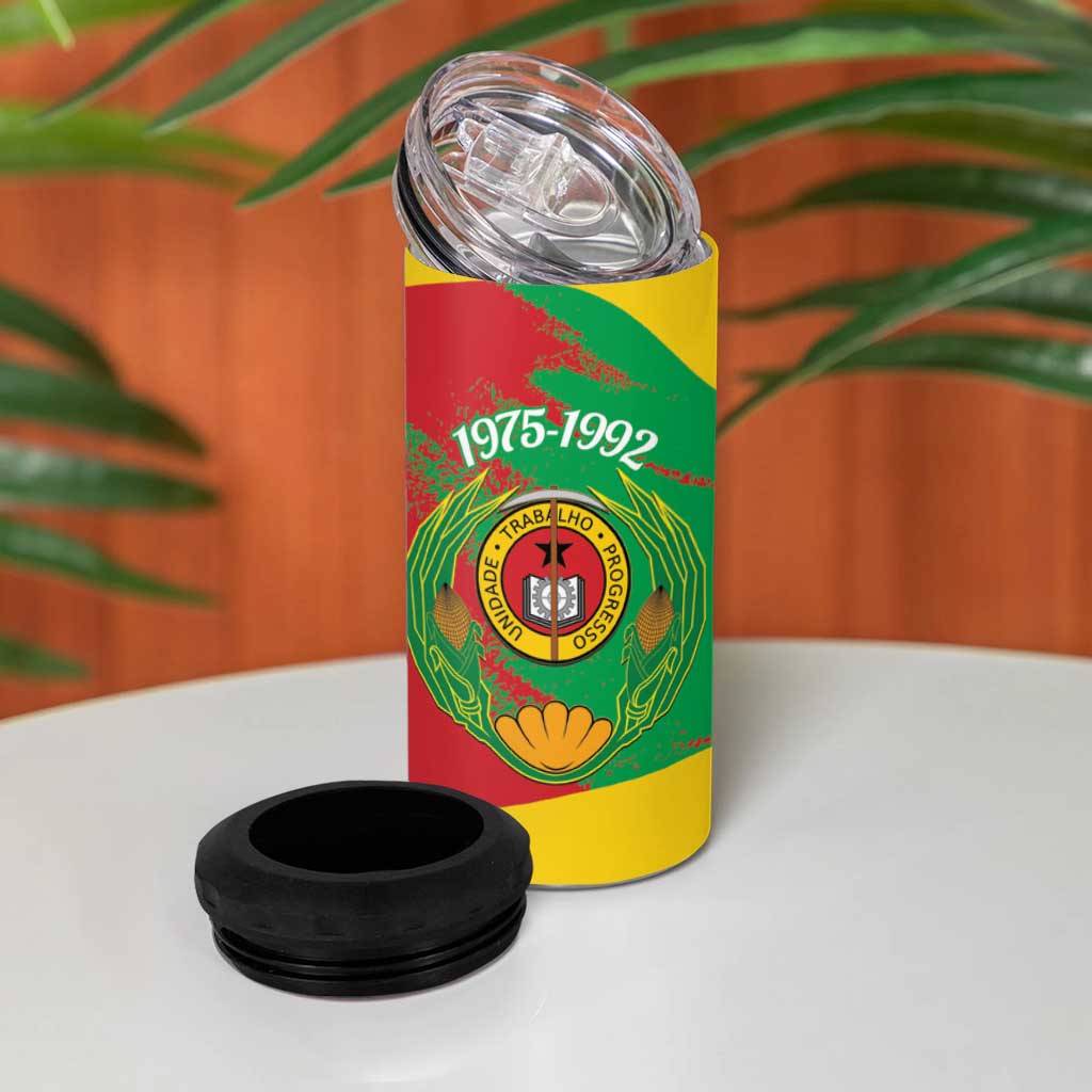 Cape Verde 1975-1992 4 in 1 Can Cooler Tumbler Coat Of Arms Grunge Style LT14