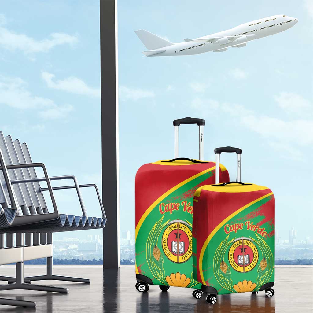 Cape Verde 1975-1992 Luggage Cover Coat Of Arms Grunge Style LT14