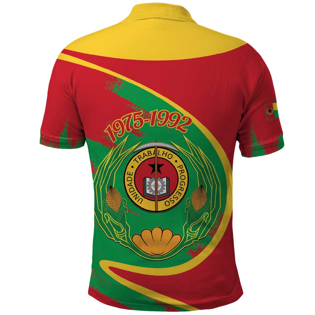 Cape Verde 1975-1992 Polo Shirt Coat Of Arms Grunge Style LT14