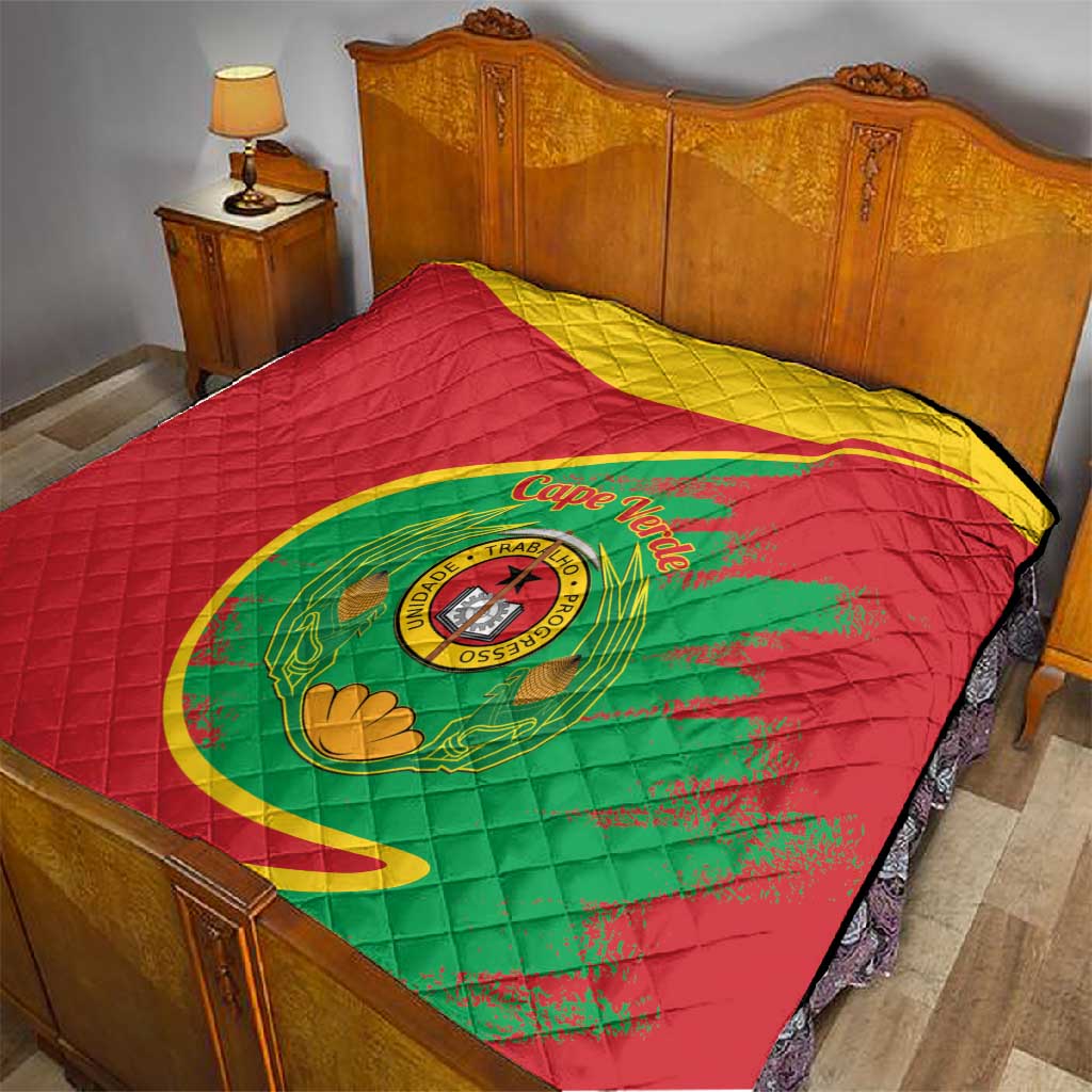 Cape Verde 1975-1992 Quilt Coat Of Arms Grunge Style LT14