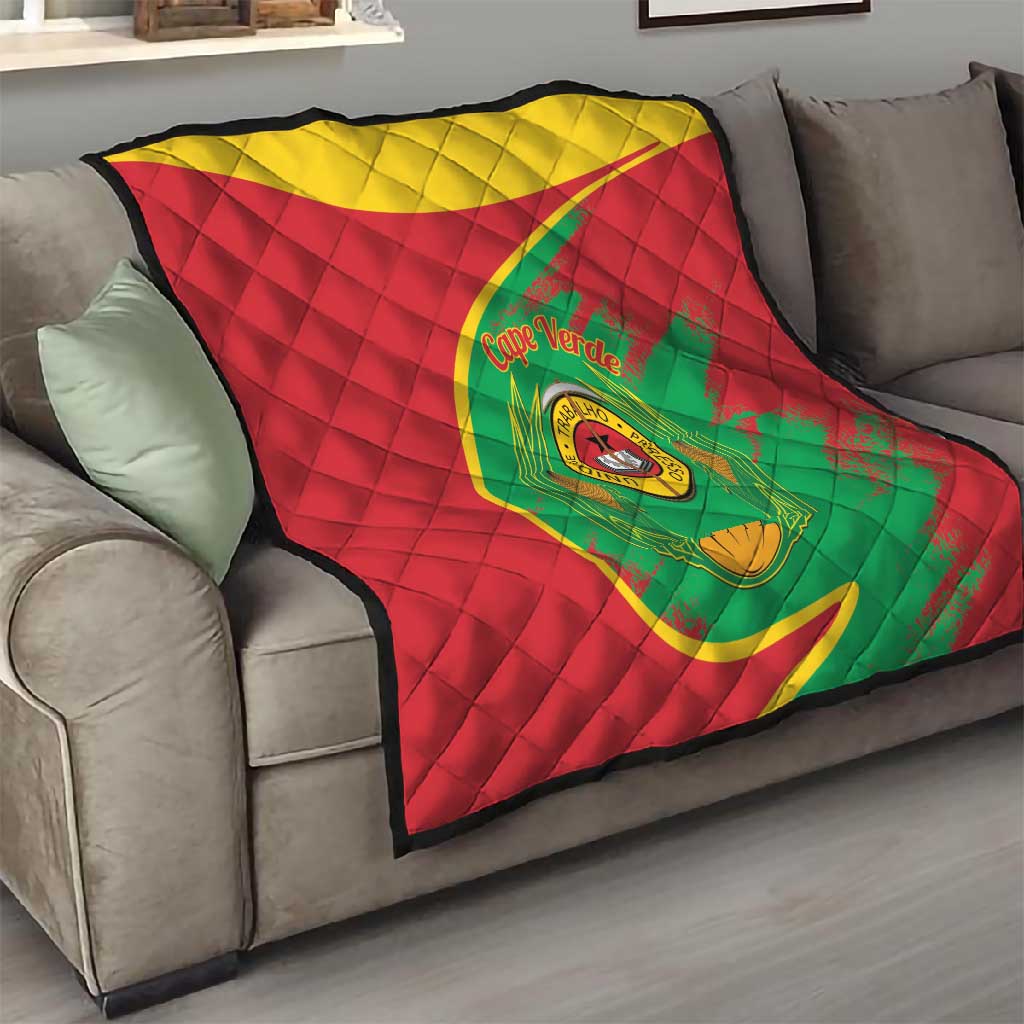 Cape Verde 1975-1992 Quilt Coat Of Arms Grunge Style LT14