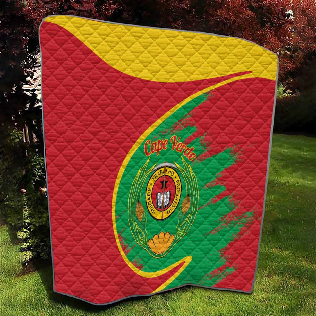 Cape Verde 1975-1992 Quilt Coat Of Arms Grunge Style LT14