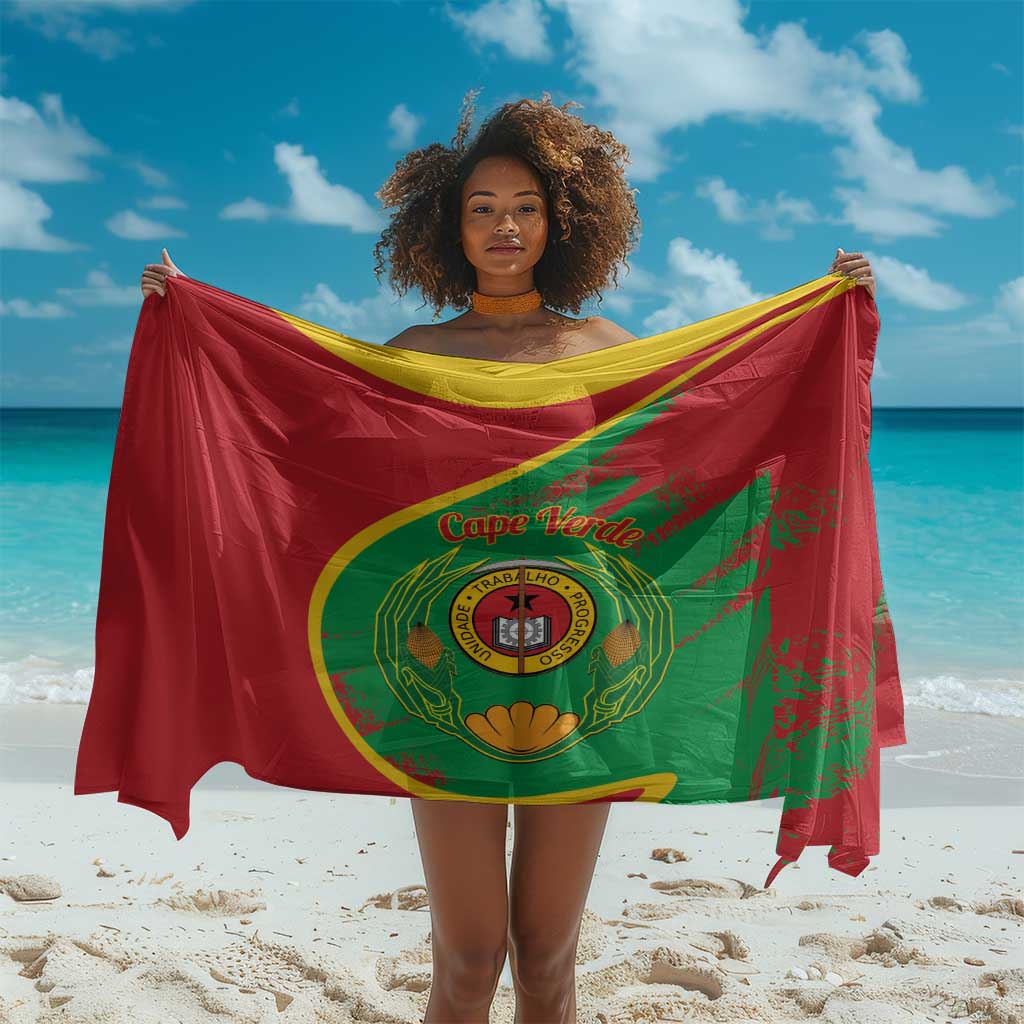 Cape Verde 1975-1992 Sarong Coat Of Arms Grunge Style LT14