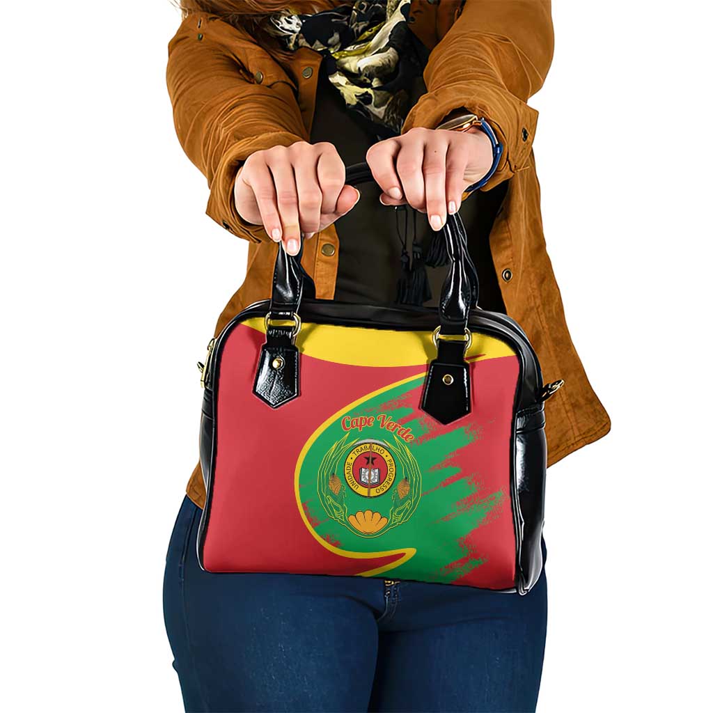 Cape Verde 1975-1992 Shoulder Handbag Coat Of Arms Grunge Style LT14