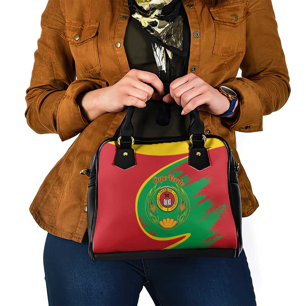 Cape Verde 1975-1992 Shoulder Handbag Coat Of Arms Grunge Style LT14