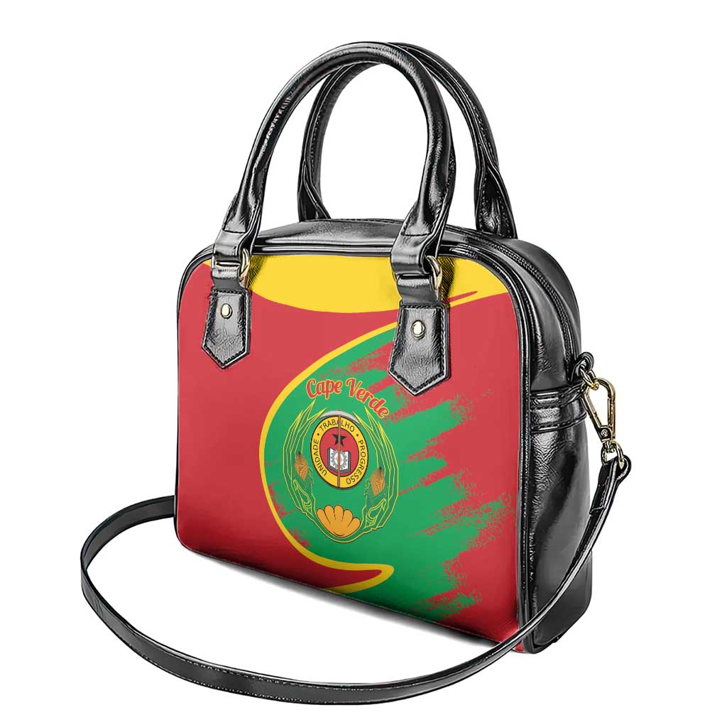 Cape Verde 1975-1992 Shoulder Handbag Coat Of Arms Grunge Style LT14