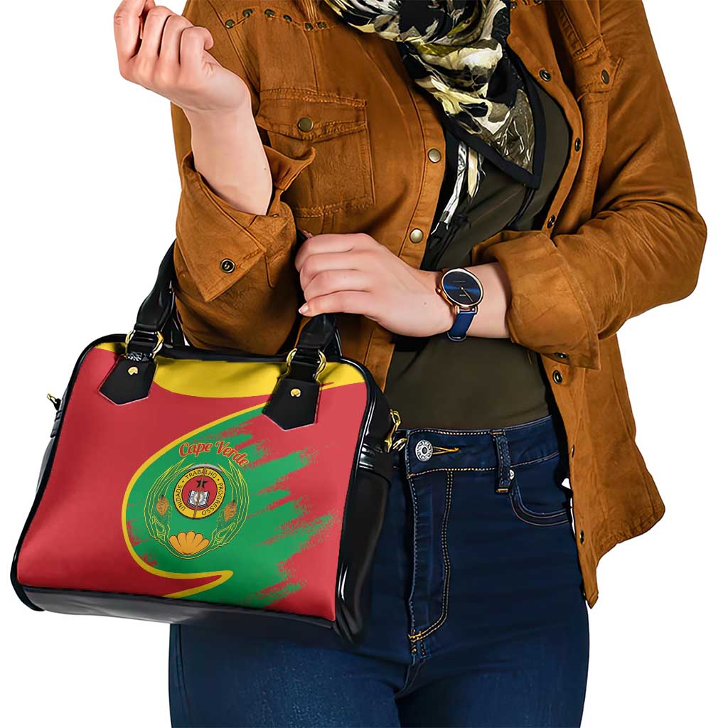 Cape Verde 1975-1992 Shoulder Handbag Coat Of Arms Grunge Style LT14