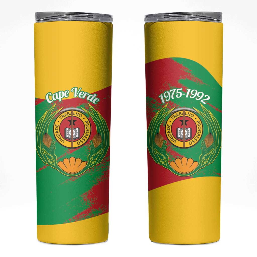 Cape Verde 1975-1992 Skinny Tumbler Coat Of Arms Grunge Style LT14