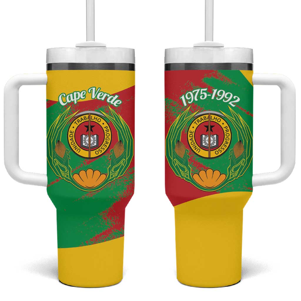 Cape Verde 1975-1992 Tumbler With Handle Coat Of Arms Grunge Style LT14