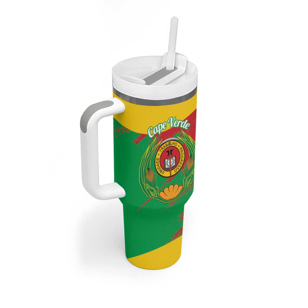 Cape Verde 1975-1992 Tumbler With Handle Coat Of Arms Grunge Style LT14
