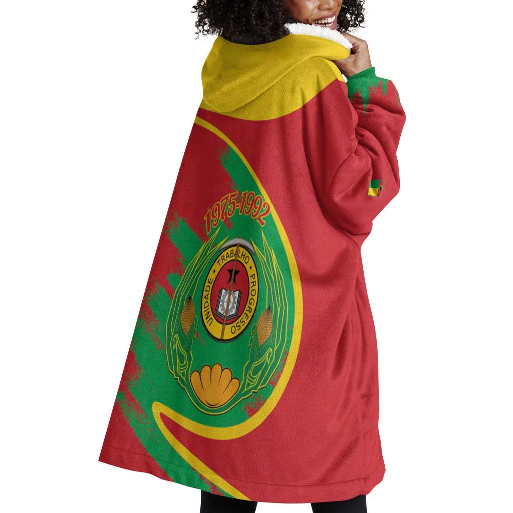 Cape Verde 1975-1992 Wearable Blanket Hoodie Coat Of Arms Grunge Style LT14