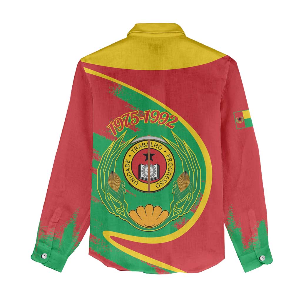 Cape Verde 1975-1992 Women Casual Shirt Coat Of Arms Grunge Style LT14