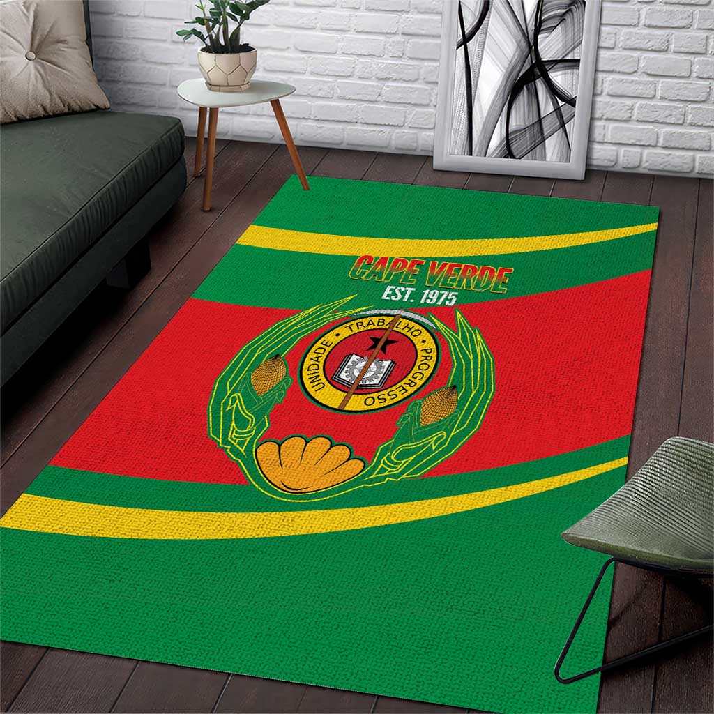 Cape Verde 1975-1992 Area Rug Unidade Trabalho Progresso LT14