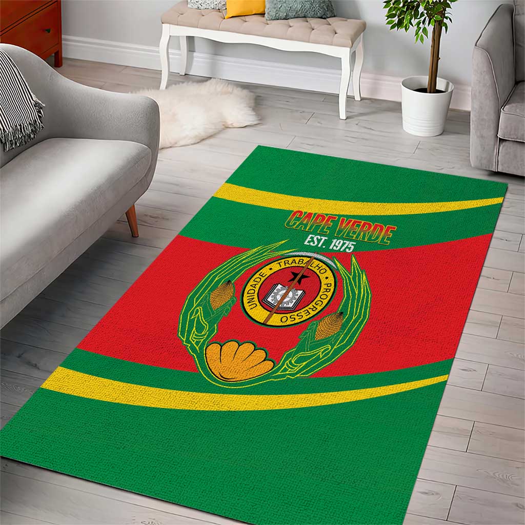 Cape Verde 1975-1992 Area Rug Unidade Trabalho Progresso LT14